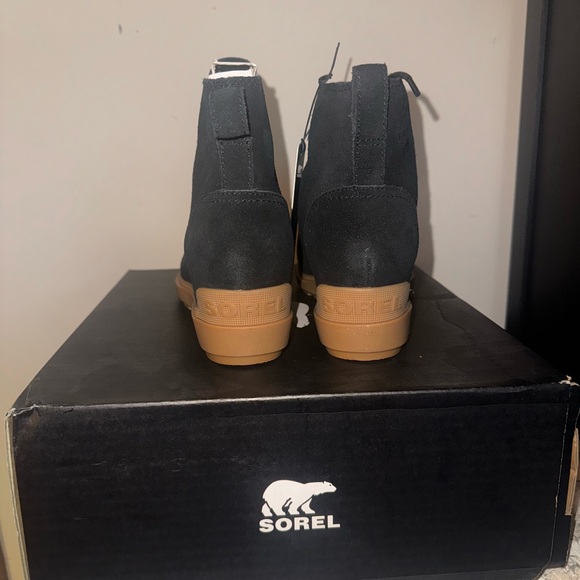 Sorel EVIE ll Lace Black Suede Bootie Size 9.5 New!! - Picture 6 of 11